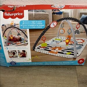 Fisher-Price 3-in-1 Music, Glow & Grow Gym - Multicolor